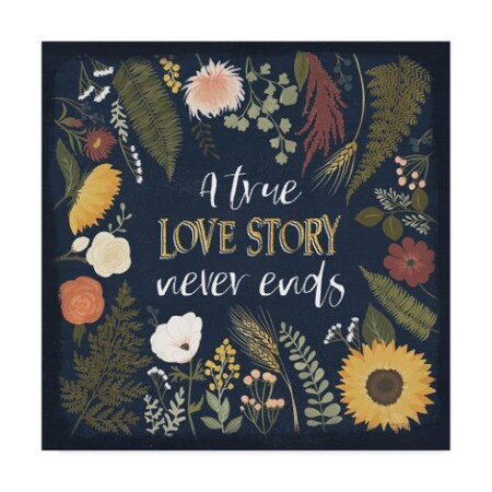 Trademark Fine Art Laura Marshall 'Autumn Romance V' Canvas Art, 14x14 WAP04305-C1414GG